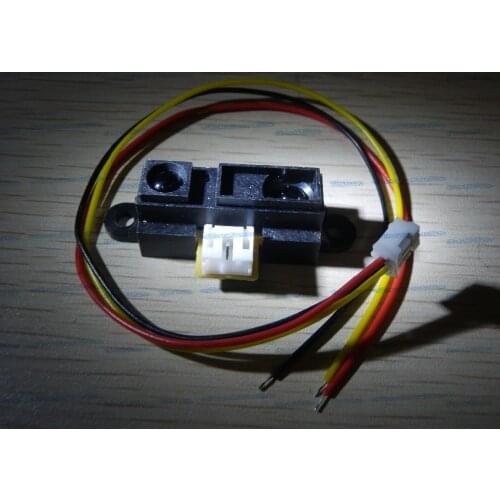 10PCS/LOT GP2Y0A21YK0F 100% NEW 2Y0A21 10-80cm Infrared distance sensor (INCLUDING WIRES )