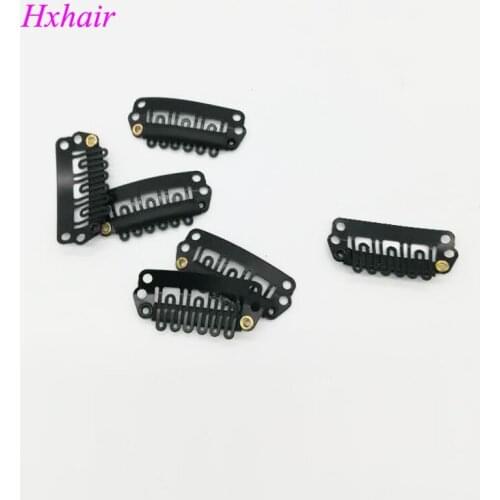 Freeshipping - 1000pcs 28mm Wigs Snap Clips / Toupee Snap Clips for Hair Extension / Weft Hair Extensions