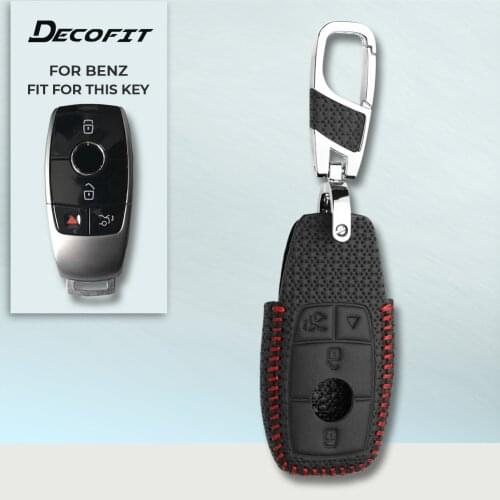 Car key Cover for Mercedes Benz E Class W213 E200 E300 S Class 2017 2018 Remote Genuine Leather Case Keyless Shell Keychain Fob