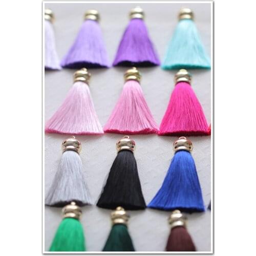 Dailylike Vintage Polyester Cotton Ice Silk Bronze Cap Tassel Trim DIY Sewing Curtains Accessories DIY Home Wedding Decoration