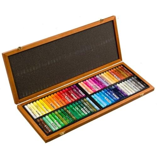 MUNGYO 72 color fine wooden box in the thick crayon children graffiti dedicated oil painting stick