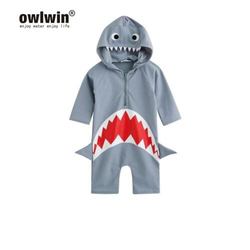 Children Swimsuit Baby Boy Swimwear Animal Sharks Swimsuit Infant Baby Bathing Suit Swimming Pool Clothing Uv Protection Suit