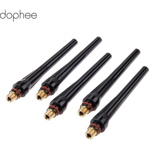 Dophee 5PCS Long Back Cap(57Y02) Machine Accessories Tig Welding Torch Long Mid Short Tig Back Caps For WP-17 WP-18 WP-26 New