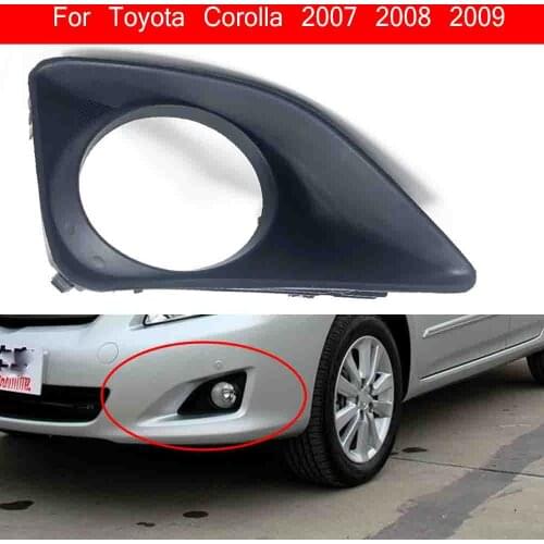 Fog Light Cover For Toyota Corolla 2007 2008 2009 Fog Lamp Shell Vent Car Front Bumper Grille Driving Lamp Cover