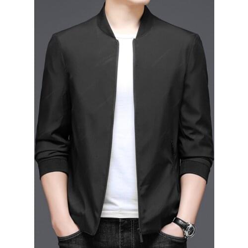 2021 Autumn Mens Solid Color Jackets Men Casual Zipper Bomber Jacket Male Streetwear Hip Hop Slim Fit Outwear 3XL