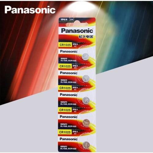 5PCS/LOT New Panasonic 100% Origina CR1025 CR 1025 3V Lithium Button Battery Coin Cell Batteries