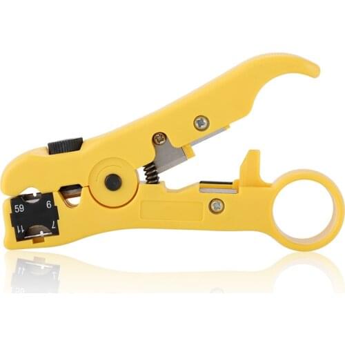 3 in1 Multi-function stripping wire tool Electrician universal coaxial cable stripper knife for UTP/STP RG59/6/7/11