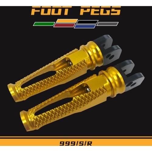 Motorcycle Rear Foot rests Passenger Foot pegs Pedals For Dark 749 999 999S 999R S R Moto Parts CNC Footrests Footpegs Universal