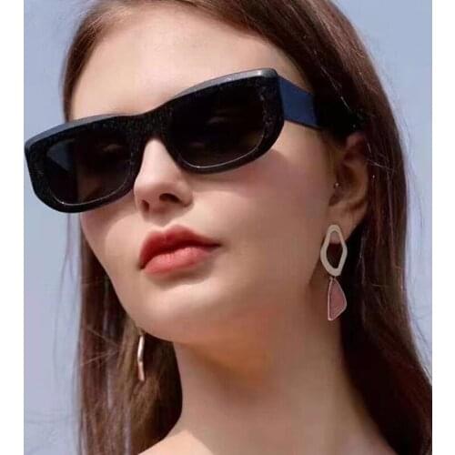New Sunglasses 2021 Luxury Brand Small Square Sunglasses For Women Vintage Black sunglasses Fashion Elegant Lady Eyeglass