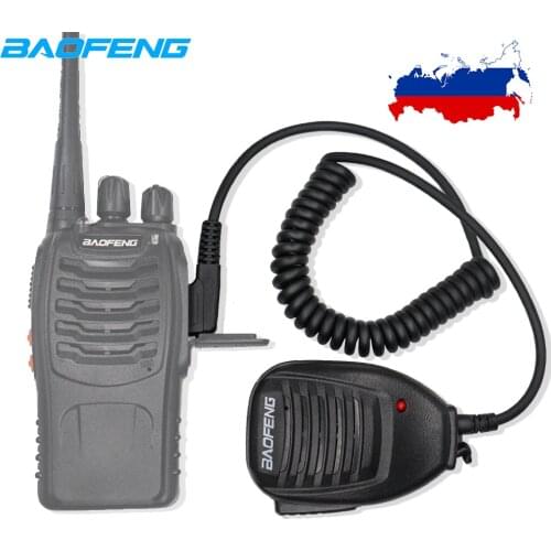 Original Baofeng UV-82 Radio Speaker Mic Microphone PTT For Portable Two Way Radio BF-888S UV-5R UV-6R UV 82 UV-5RE Walkie Talki