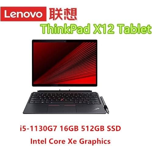 Lenovo 2021 ThinkPad X12 Tablet Intel Core Torc Xe Graphics i5-1130G7 Windows 10 16GB 512GB SSD 12.3inch FHD LED backlit display