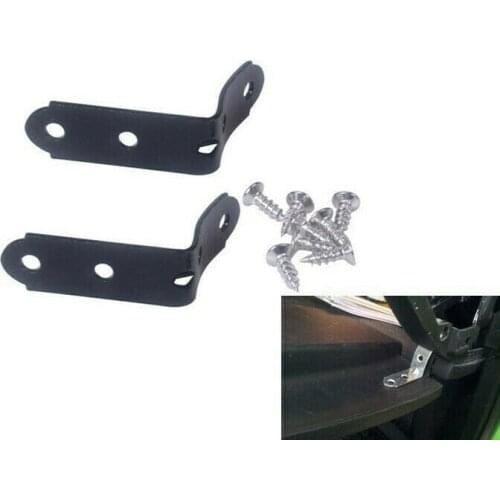 PQY - 2pcs Glove Box Lid Hinge Snapped Repair Kit Hinge Brackets With Screws For Audi A4 S4 RS4 B6 B7 8E PQY-CPK01BK