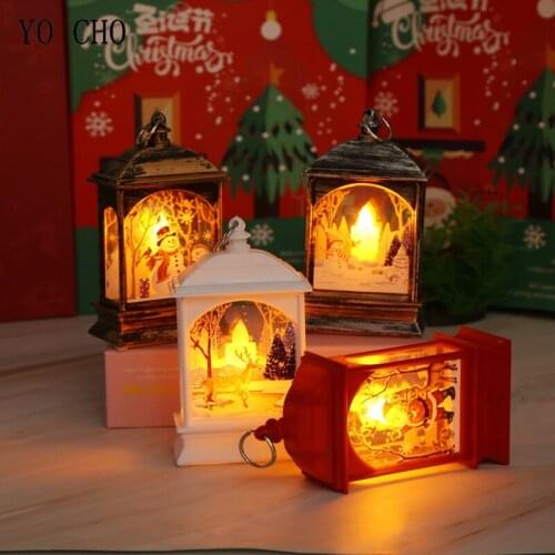 YO CHO Christmas Candle LED Tea Light Christmas Decor Led Candles Christmas Tree Decoration Merry Christmas Home Party Decor