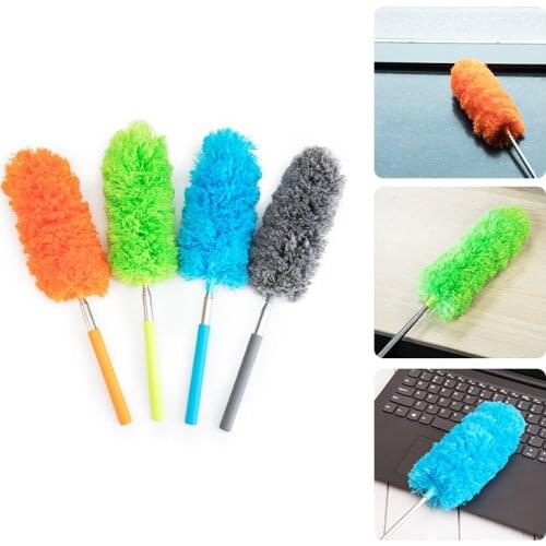 Dust Removal Brush, Microfiber Dust Removal Brush, Telescopic Extension, Room Car Cleaning Brush, Anti-static Brush