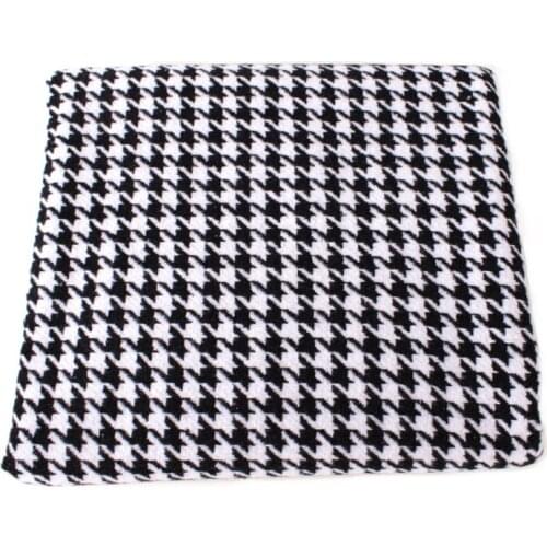 Width 59'' Classic Fashion Thickened Black White Thousand Bird Check Fabric By The Half Yard For Suit Jacket Skirt Material