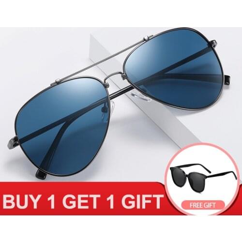 FONDYI 2020 Shades Pilot Sunglasses Mirror Polarized High Quality Aviation Sunglass UV400 Summer Driving gafas de sol With Box
