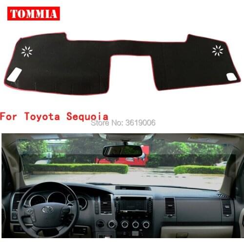 TOMMIA Interior Dashboard Cover Light Avoid Pad Photophobism Mat Sticker For Toyota Sequoia