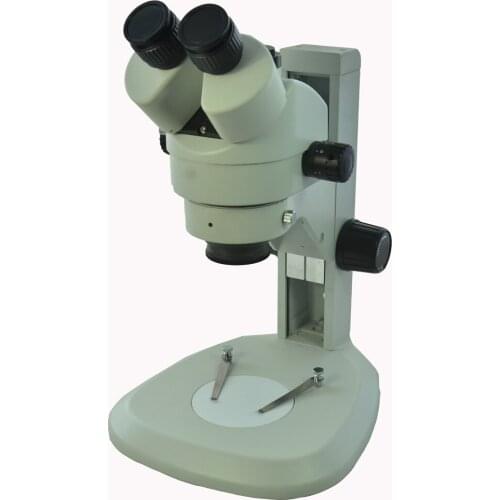 7X-45X Trinocular Zoom Stereo Microscope Industrial Microscope WF10X20mm Eyepiece Lens Pillar Type Plain Stand