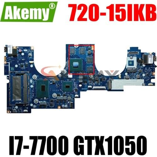 High quality FRU 5B20N67893 for Lenovo YOGA 720-15IKB Laptop Motherboard CIZY5 LA-E552P SR32Q I7-7700 GTX1050 4GB 100% tested