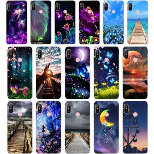 03 AA dreamy color scheme gift Soft Silicone Tpu Cover phone Case for Xiaomi Redmi 6 8 8a Note 8 Pro 8t case