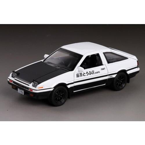 1/32 Diecasts & Toy Vehicles TOYOTA AE86 Super Car Model With Sound&Light Collection Car Toys For Boy Children Gift brinquedos