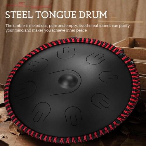 16 inch 9-Tone D Minor tones steel drum Tongue Drum Hand Pan Drums & Drumsticks Percussion Musical Instruments tongue drum kit