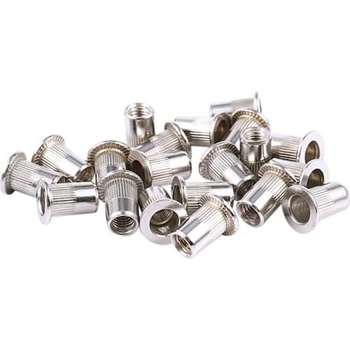 20 Pcs 304 Stainless Steel Rivet Nut Rivnut Insert Nutsert M6x15mm