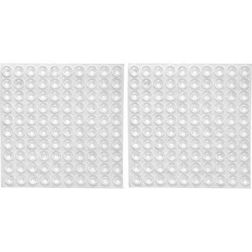200x Transparent Rubber Feet Adhesive Bumper Pads Self Stick Bumpers Sound Dampening Door Cabinet Buffer Pads, 8*2.5mm