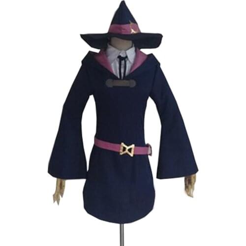 2017 Anime Little Witch Academia figure Lotte Yanson Akko Kagari Diana Cavendish cosplay costume Full set New
