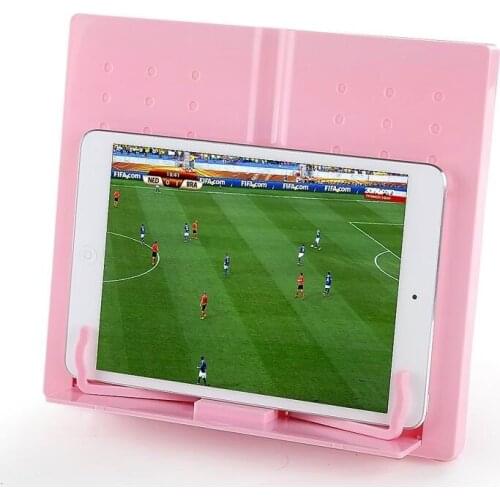 754 square folding type reading computer typewriter document file rack pink