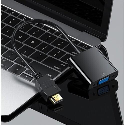 HDMI to VGA Adapter Digital to Analog Converter With Video Audio Cable For Xbox PS4 PC Laptop TV Box to Projector Displayer HDTV