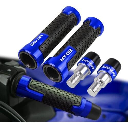 FOR YAMAHA MT09 FZ09 FJ09 2013-2021 2014 2018 2020 Motorcycle CNC Accessories Handlebar Grips Handle Bar Cap End Plug 7/8"22mm