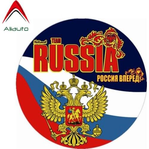 Aliauto Personality Car Sticker Go Russia Funny Vinyl Decal Cover Scratches for Mercedes Honda Toyota Volkswagen ,12cm*12cm