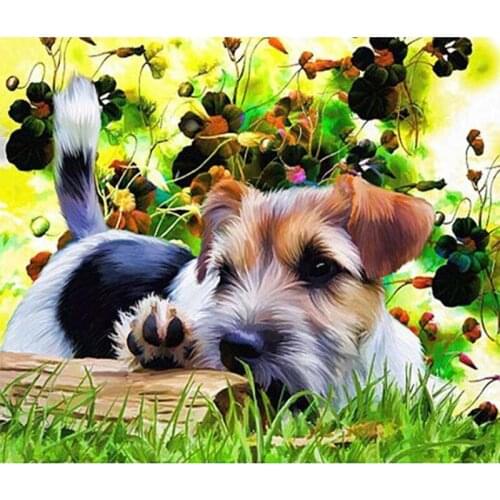 Dog Diamond Embroidery,animal,pet Diamond Painting,stitch Cross,embroidery for Children Handmade Puzzles 5D Mosaic Modern Art