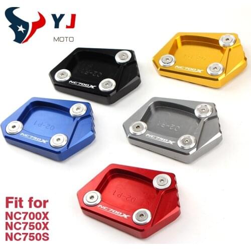 CNC Aluminum Kickstand Foot Plate Side Stand Extension Pad Enlarge For Honda NC700 X NC700X NC750X NC750S NC750 2012-2014 2013