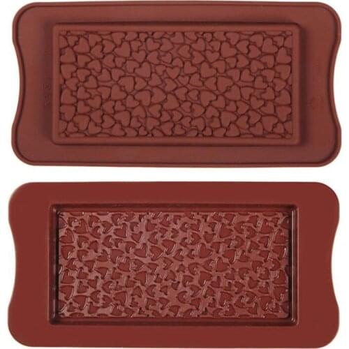 Big Small Love Heart Silicone Chocolate Mold Baking Accessories Cream Cake Decorating Diamond Fondant Mould Pastry Tools