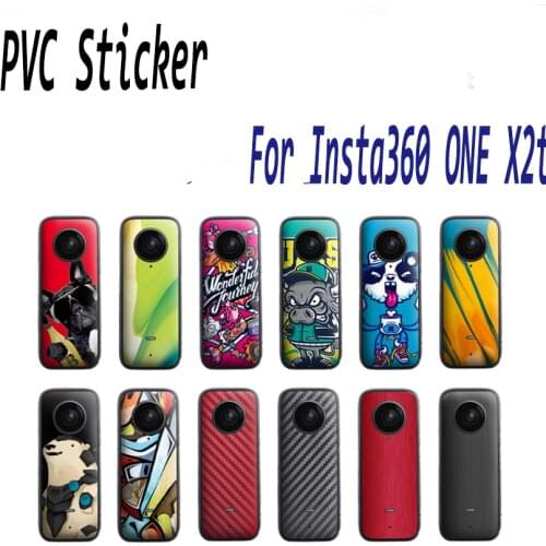 For Insta360 ONE X2 Sticker Waterproof Effective Protection Skin Scratch-Proof Cover PVC Case Soft Removable Decals 2set