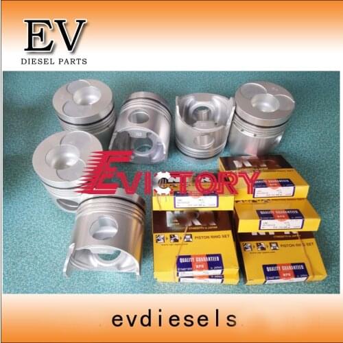 EV For Hino truck engine H07C H07CT piston set 13216-2300 13211-2650 piston ring cylinder liner full gasket kit and H07C bearing