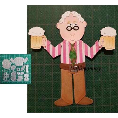 Dad Festival Metal Cutting Dies For Drinking Scrapbooking Card Making Beer Brithday Scrapbook Album