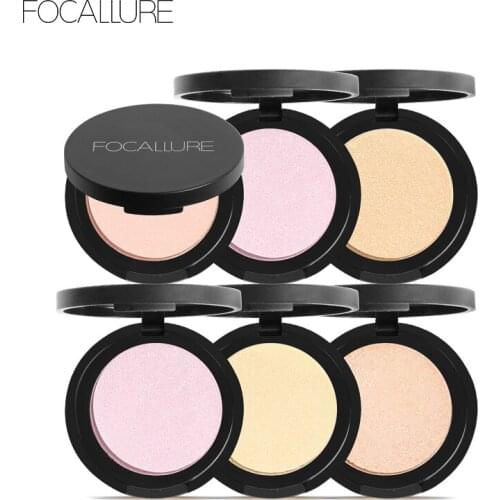 Focallure 5 Colors Soft Highlighter Powder Professional Makeup Highlight Pressed Powder Natural Light Shinning Face Bronzer