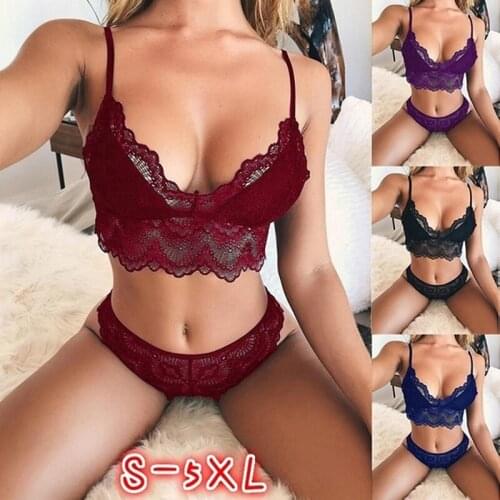 Fashion Sexy Backless Bra And Panty Set Lace Patchwork Seamless Push Up Underwear Briefs Women Wireless Lingerie Sets