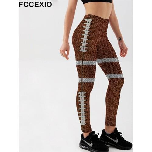 FCCEXIO Stripe Bind 3D Print Women High Waist Leggins Fashion Plus Size Pants Fitness Slim Soft Stretch Leggings Run Trousers