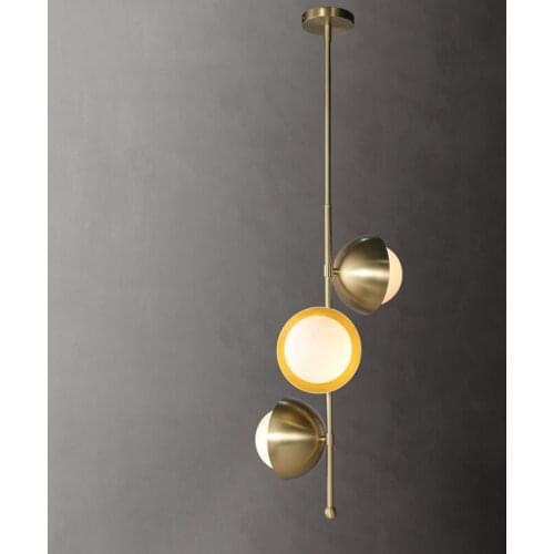 Art Deco g9 led Postmodern Copper Glass White Gold Lustre Chandelier Lighting Suspension Luminaire Lampen For Dinning Room