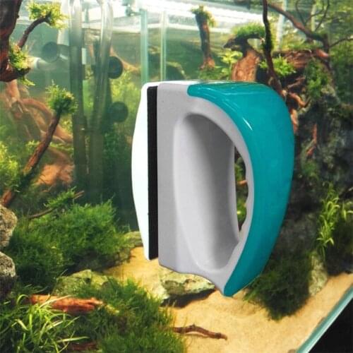 1Pc 4 Size Aquarium Magnetic Cleaner Magnetic Aquarium Fish Tank Algae Glass Cleaner Scraper Floating Clean Brush New