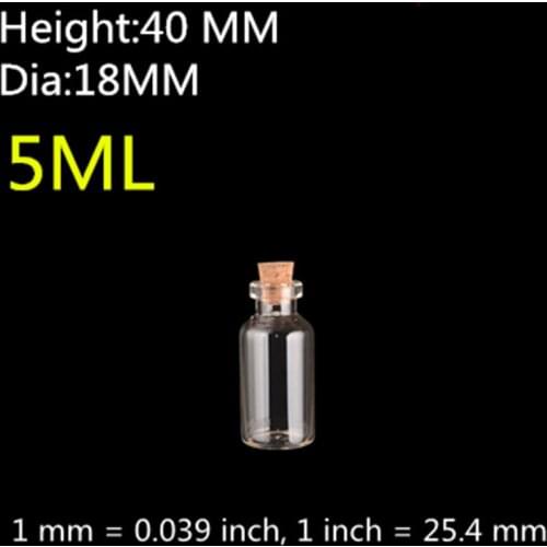 50Pcs Small Glass Bottle with cork for Arts Crafts jewelry Making Decoration Party Favors DIY Small Glass Bottle Tube 5ml 13ml