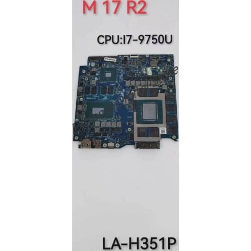 Motherboard LA-H351P is suitable for DELL laptop M17 R2 SRF6U/I7-9750U:CPU N18E-G2-A1 100% test OK before shipment