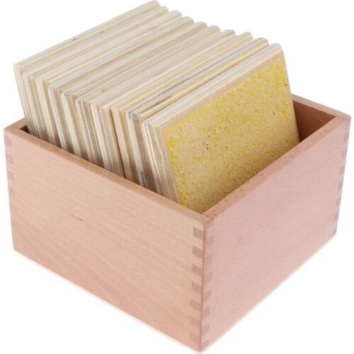 Montessori Sensorial Material 5 Pairs of Wooden Boards with Box Sensory Development Toy Educational Games for Baby Kid Children