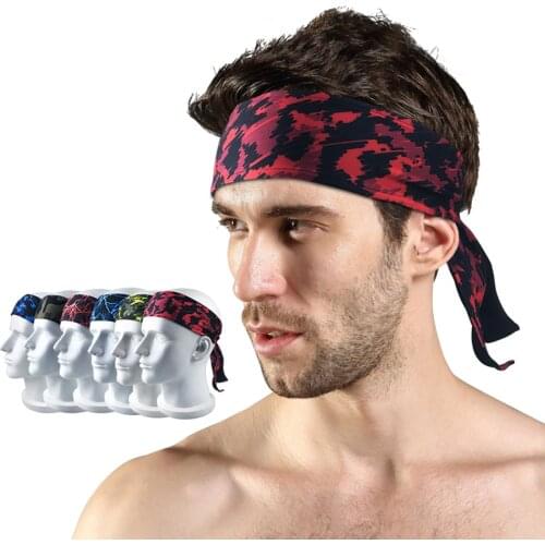 Men /Women Sports Sweat Headband Run Tennis Fitness Pirate Headband Sports Yoga Hair Ribbon Jogging Sports Accessories Sweatband