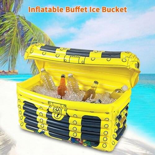 Inflatable Bucket PVC Buffet Beer Ice Box Drink Cooler Basin Ice Salad Food Beverage Cooler For Water Parties Pool Picnics BBQ