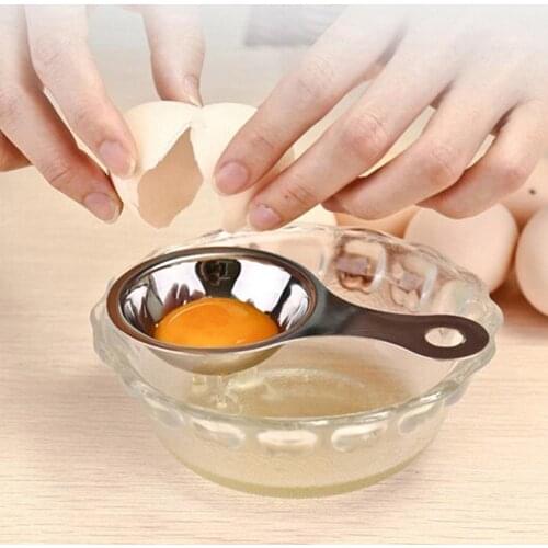 Stainless Steel Egg white separator Tools Egg white yolk separator Filter Kitchen Separating Funnel Spoon Egg Divider Tool